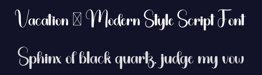 Vacation – Modern Style Script Font by freshtypeink — Script Handwritten Font — thumbnail 2