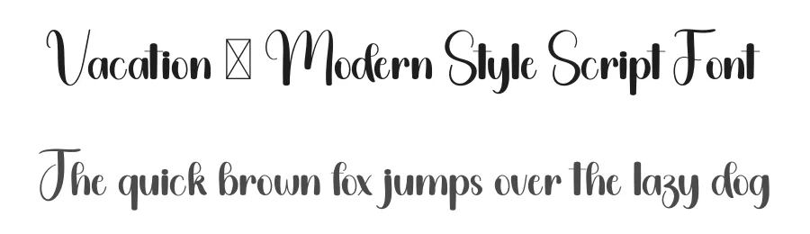 Vacation – Modern Style Script Font by freshtypeink — Script Handwritten Font