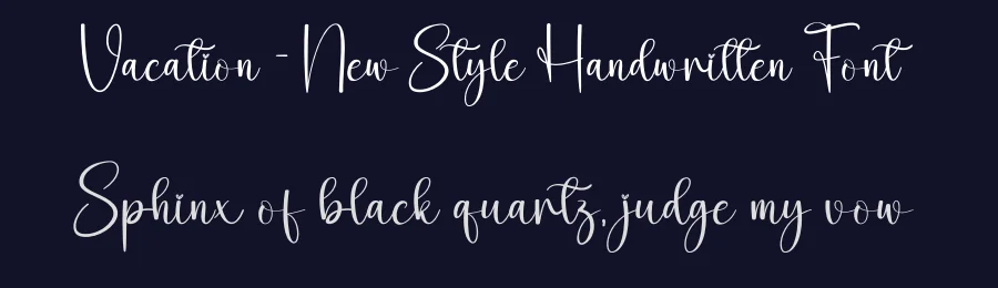 Vacation – New Style Handwritten Font by creativeletter — Script Handwritten Font — thumbnail 2