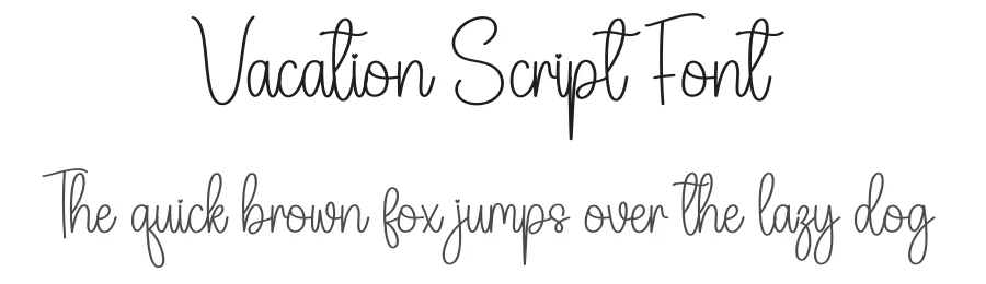 Vacation Script Font by creativeletter — Script Handwritten Font