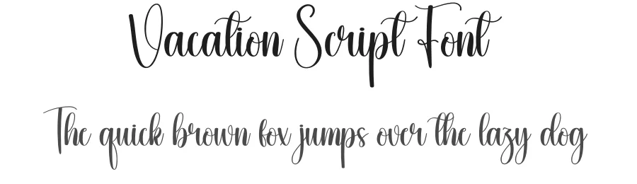 Vacation Script Font by creativeletter — Script Handwritten Font