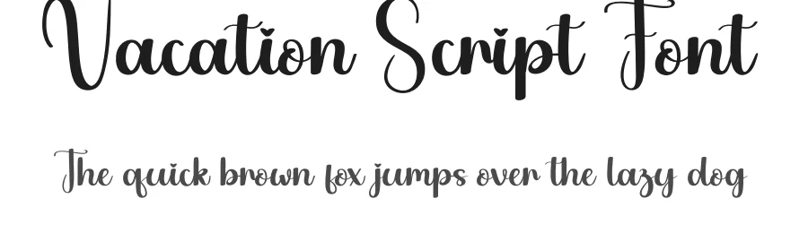 Vacation Script Font by andikastudio — Script Handwritten Font