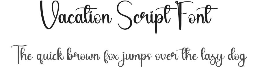 Vacation Script Font by andikastudio — Script Handwritten Font