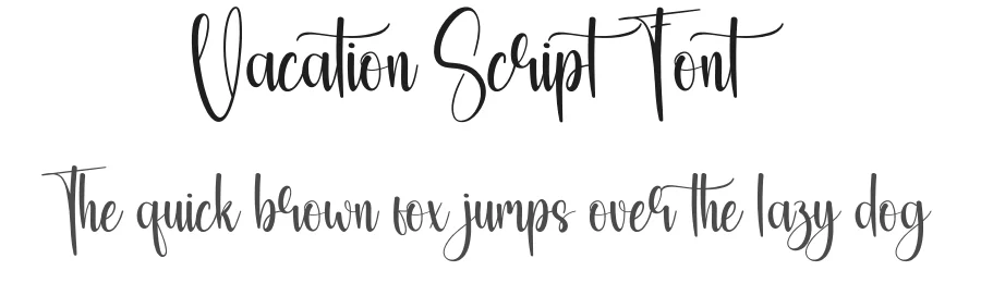 Vacation Script Font by andikastudio — Script Handwritten Font