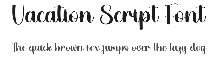 Vacation Script Font by creativeletter — Script Handwritten Font