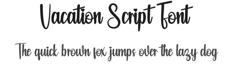 Vacation Script Font by Adeindrawan — Script Handwritten Font