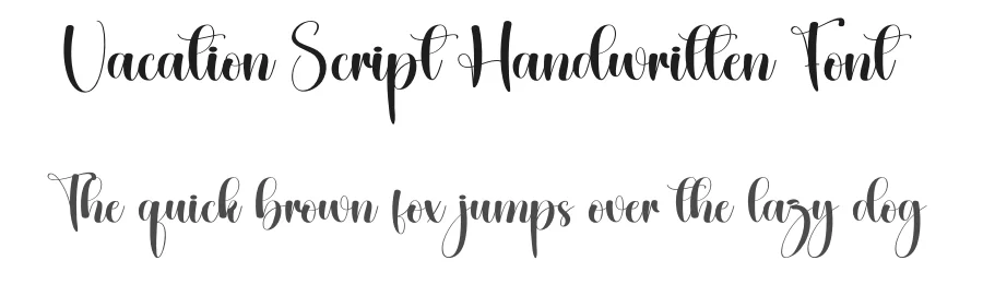 Vacation Script Handwritten Font by creativeletter — Script Handwritten Font