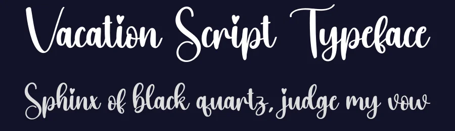 Vacation Script Typeface by creativeletter — Script Handwritten Font — thumbnail 2