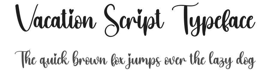Vacation Script Typeface by creativeletter — Script Handwritten Font