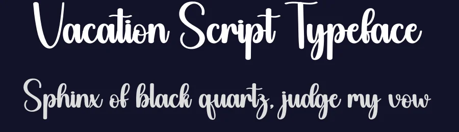 Vacation Script Typeface by creativeletter — Script Handwritten Font — thumbnail 2