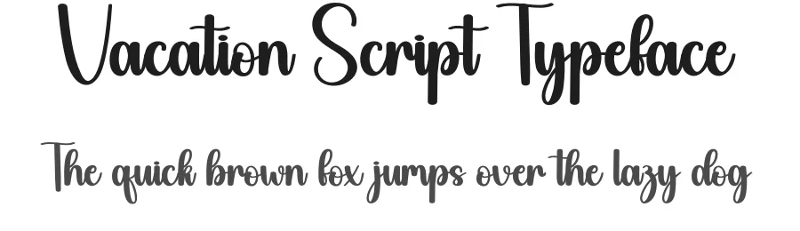 Vacation Script Typeface by creativeletter — Script Handwritten Font