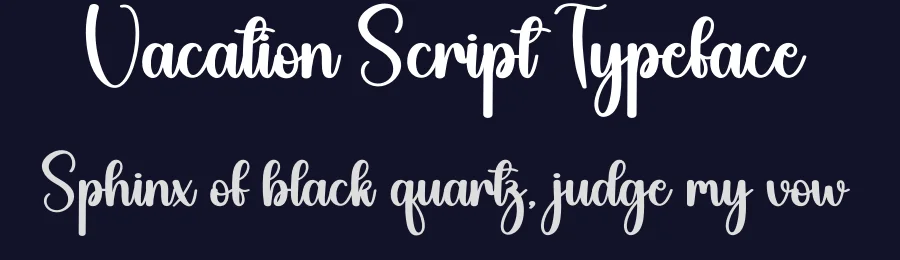 Vacation Script Typeface by creativeletter — Script Handwritten Font — thumbnail 2