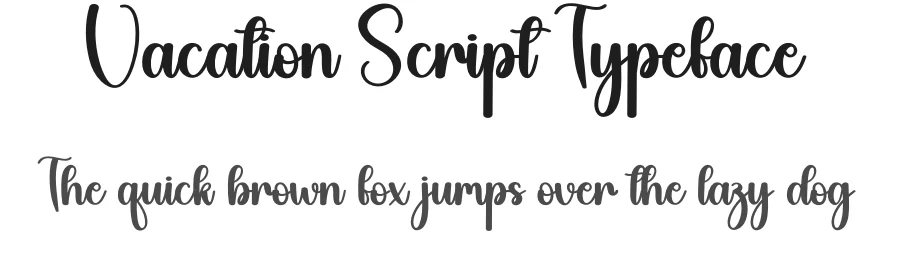 Vacation Script Typeface by creativeletter — Script Handwritten Font