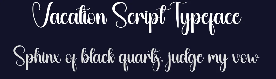 Vacation Script Typeface by creativeletter — Script Handwritten Font — thumbnail 2