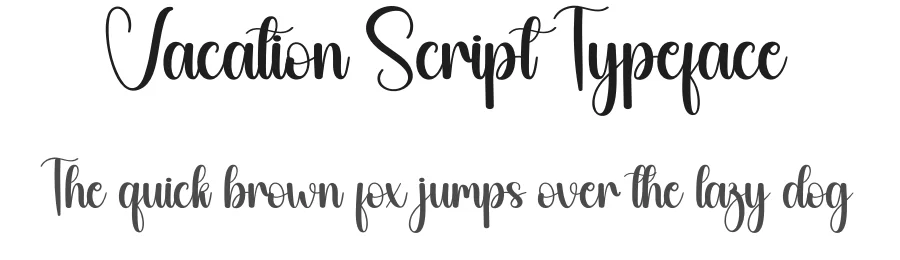 Vacation Script Typeface by creativeletter — Script Handwritten Font