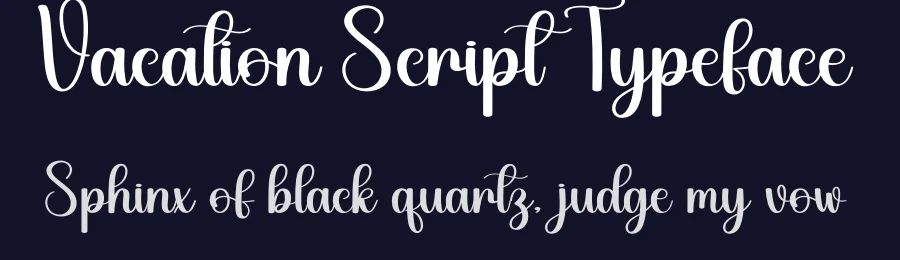 Vacation Script Typeface by creativeletter — Script Handwritten Font — thumbnail 2