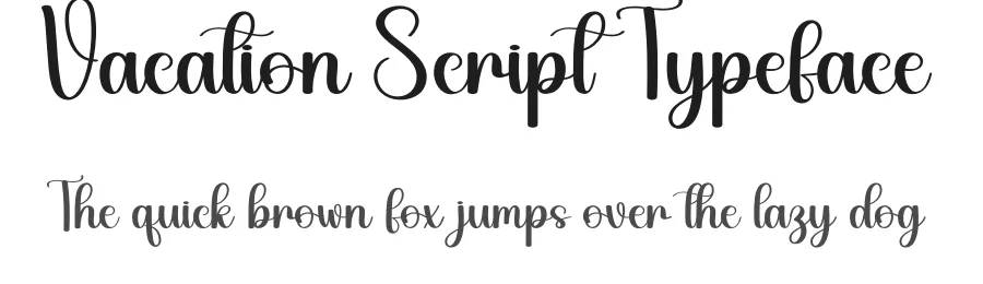 Vacation Script Typeface by creativeletter — Script Handwritten Font