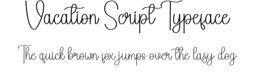 Vacation Script Typeface by andikastudio — Script Handwritten Font