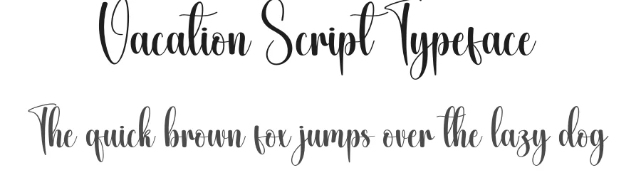 Vacation Script Typeface by creativeletter — Script Handwritten Font