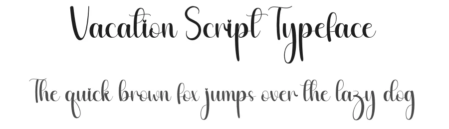 Vacation Script Typeface by andikastudio — Script Handwritten Font