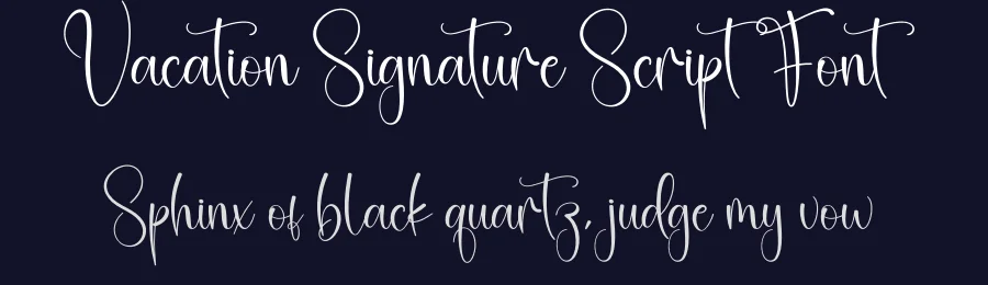Vacation Signature Script Font by creativeletter — Script Handwritten Font — thumbnail 2