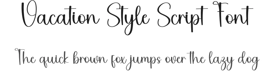 Vacation Style Script Font by freshtypeink — Script Handwritten Font