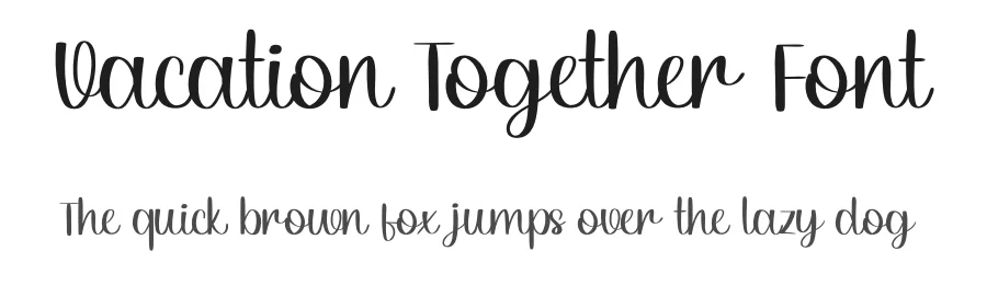 Vacation Together Font by CREATIVE STUDIO — Script Handwritten Font