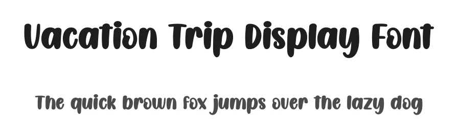 Vacation Trip Display Font by creativeletter — Script Handwritten Font