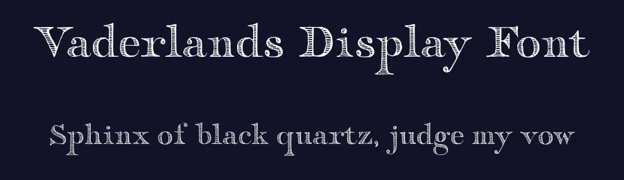 Vaderlands Display Font by Graphic Goods — Display Font — thumbnail 2
