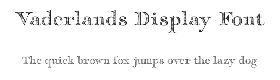 Vaderlands Display Font by Graphic Goods — Display Font