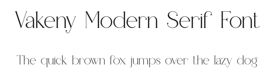 Vakeny Modern Serif Font by ErmediaStudio — Serif Font