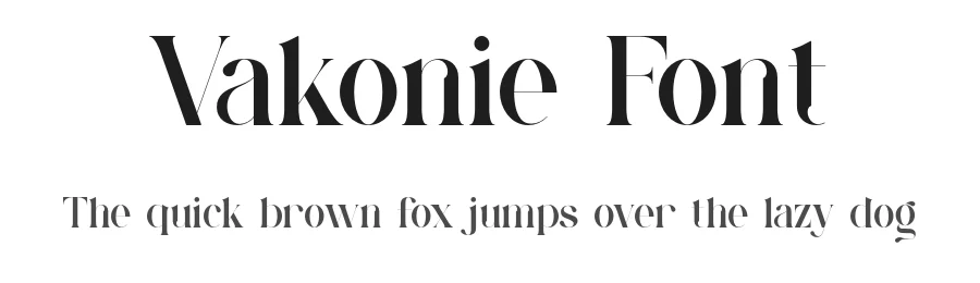 Vakonie Font by ErmediaStudio — Serif Font