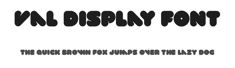 Val Display Font by Fontfabric — Display Font