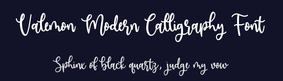 Valemon Modern Calligraphy Font by balpirick — Script Handwritten Font — thumbnail 2