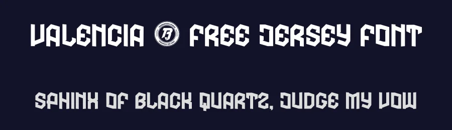 Valencia – Free Jersey Font by Studio TRQ — Decorative Font — thumbnail 2