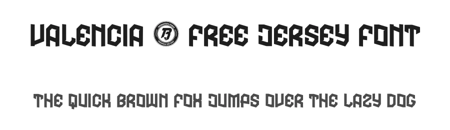 Valencia – Free Jersey Font by Studio TRQ — Decorative Font