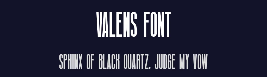 Valens Font by Craftedtype — Decorative Font — thumbnail 2
