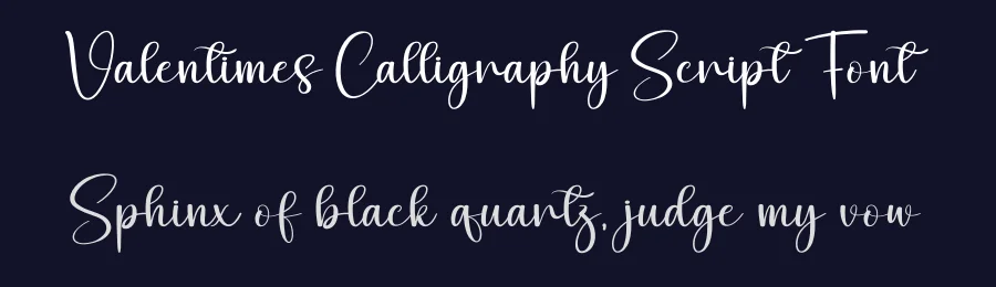 Valentimes Calligraphy Script Font by creativeletter — Script Handwritten Font — thumbnail 2
