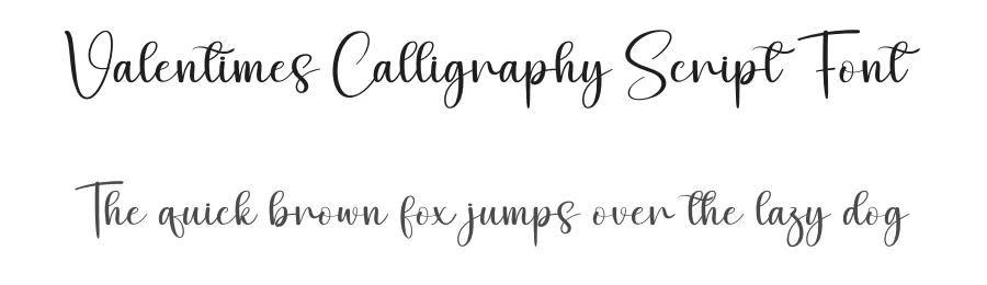 Valentimes Calligraphy Script Font by creativeletter — Script Handwritten Font