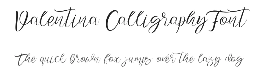 Valentina Calligraphy Font by pandekastudio — Script Handwritten Font