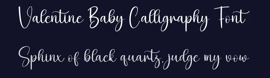 Valentine Baby Calligraphy Font by creativeletter — Script Handwritten Font — thumbnail 2