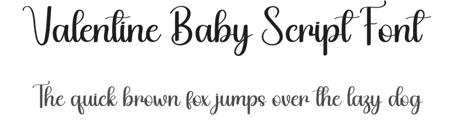 Valentine Baby Script Font by creativeletter — Script Handwritten Font