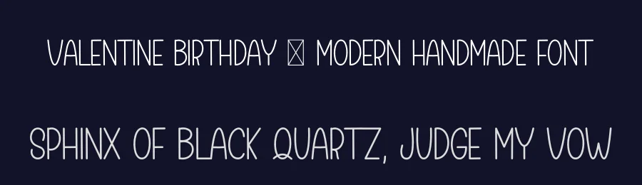 Valentine Birthday – Modern Handmade Font by freshtypeink — Display Font — thumbnail 2