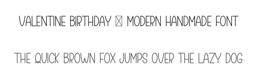 Valentine Birthday – Modern Handmade Font by freshtypeink — Display Font