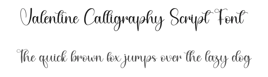Valentine Calligraphy Script Font by creativeletter — Script Handwritten Font