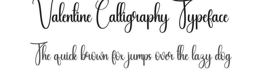 Valentine Calligraphy Typeface by creativeletter — Script Handwritten Font