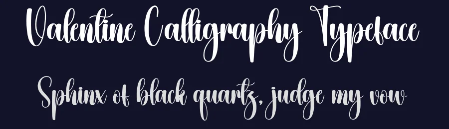 Valentine Calligraphy Typeface by creativeletter — Script Handwritten Font — thumbnail 2