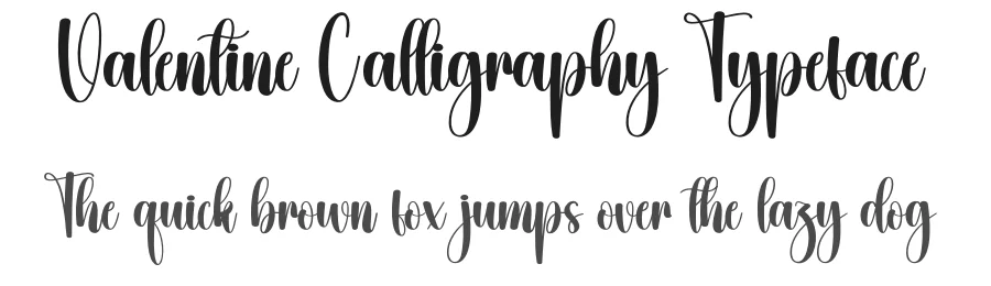 Valentine Calligraphy Typeface by creativeletter — Script Handwritten Font