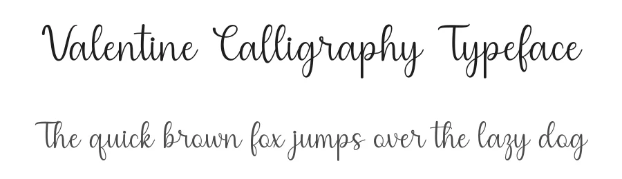 Valentine Calligraphy Typeface by DN Creative — Script Handwritten Font
