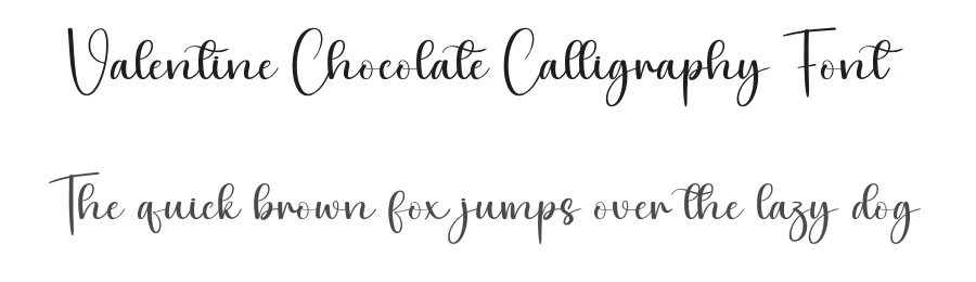 Valentine Chocolate Calligraphy Font by andikastudio — Script Handwritten Font